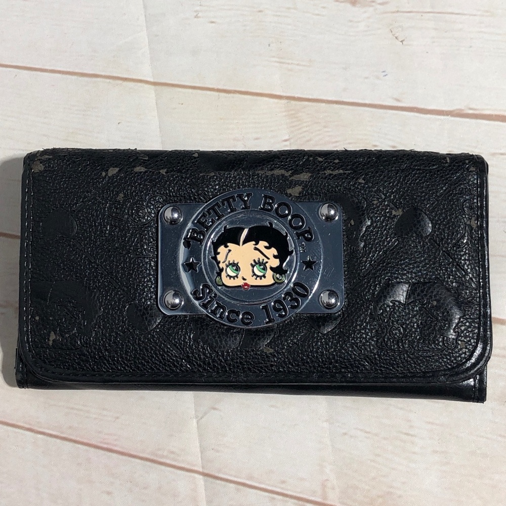 Betty Boop Black tri fold Wallet